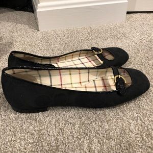 Black Coach flats